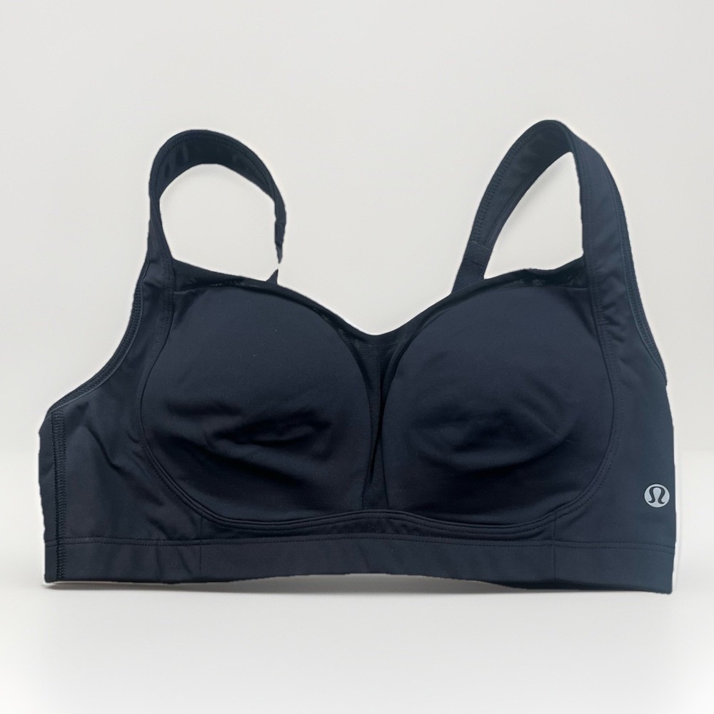 Lululemon Ta Ta Tamer II Sports Bra Black Size 36D Low Medium Impact Sports NWT